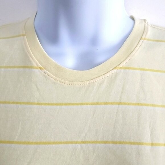 NWT Everlane organic cotton yellow striped tee size small - Picture 3 of 4